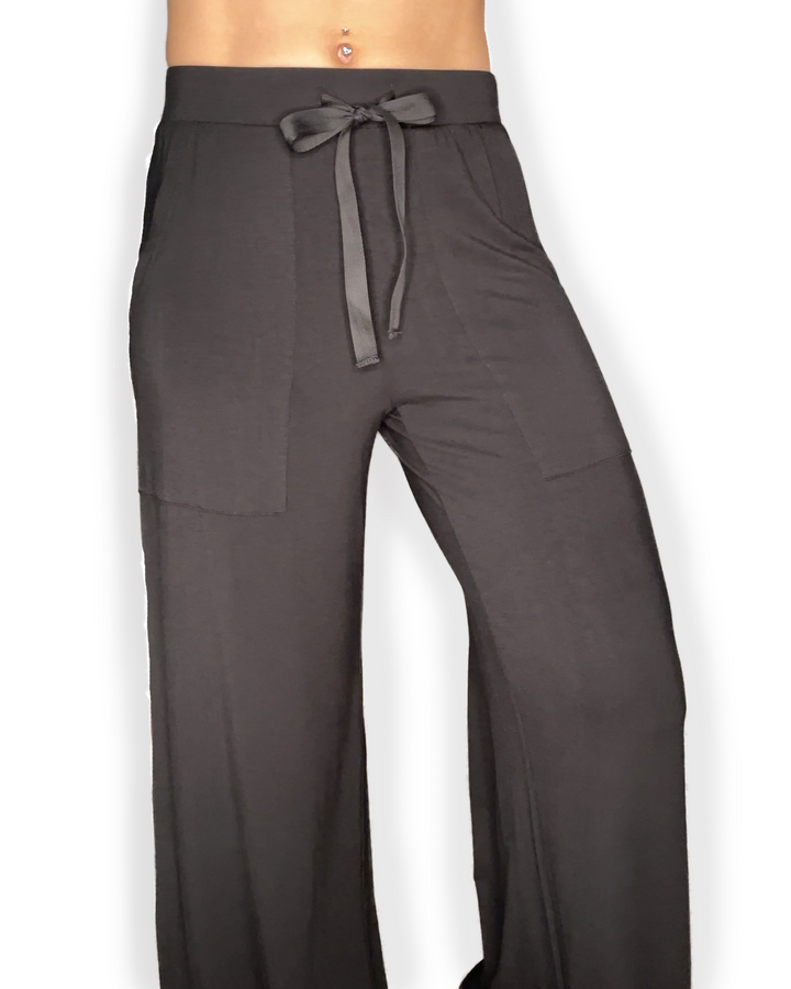 OLIVIA Pocket Tie-Waist Bamboo Pants
